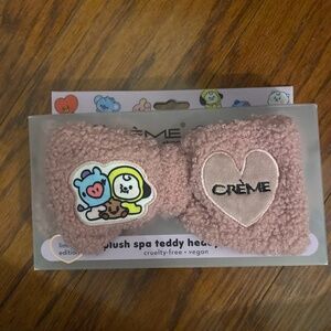 Limited edition The Crème Shop BT21 plush spa headband new original packing